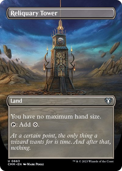Reliquary Tower (Borderless) (Commander Masters) Light Play Foil