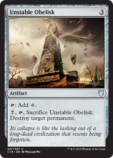 Unstable Obelisk (Commander 2018) Light Play