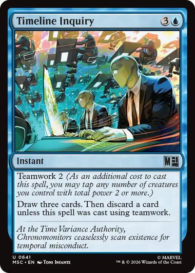 Timeline Inquiry (Commander: Marvel Super Heroes) Light Play