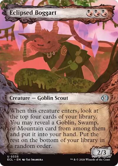 Eclipsed Boggart (Showcase) (Lorwyn Eclipsed) Light Play Foil