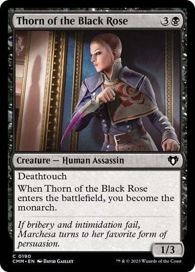 Thorn of the Black Rose (Commander Masters) Light Play Foil