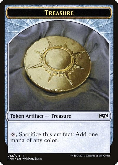 Treasure Token (Ravnica Allegiance) Light Play