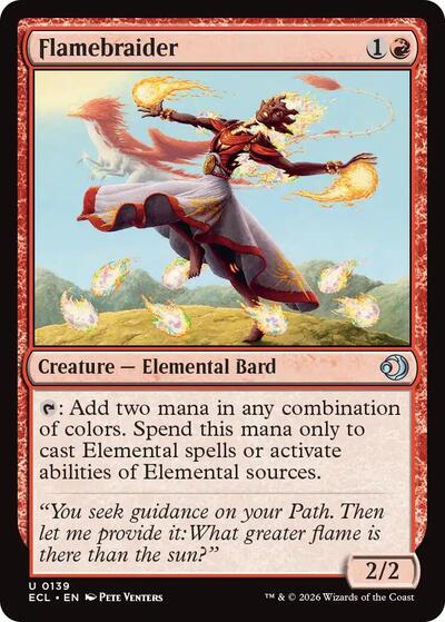 Flamebraider (Lorwyn Eclipsed) Light Play Foil