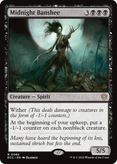 Midnight Banshee (Commander: Lorwyn Eclipsed) Light Play