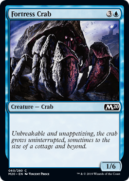 Fortress Crab (Magic 2020 Core Set) Light Play