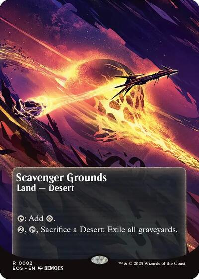 Scavenger Grounds (0082) (Borderless) (Stellar Sights) Light Play Foil