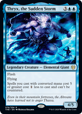 Thryx, the Sudden Storm (Theros Beyond Death) Light Play Foil