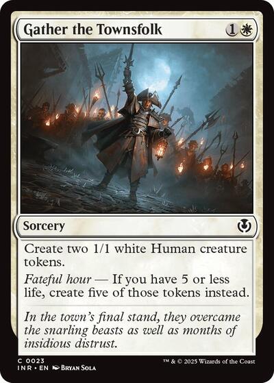 Gather the Townsfolk (Innistrad Remastered) Light Play