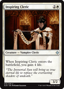 Inspiring Cleric (Ixalan) Light Play