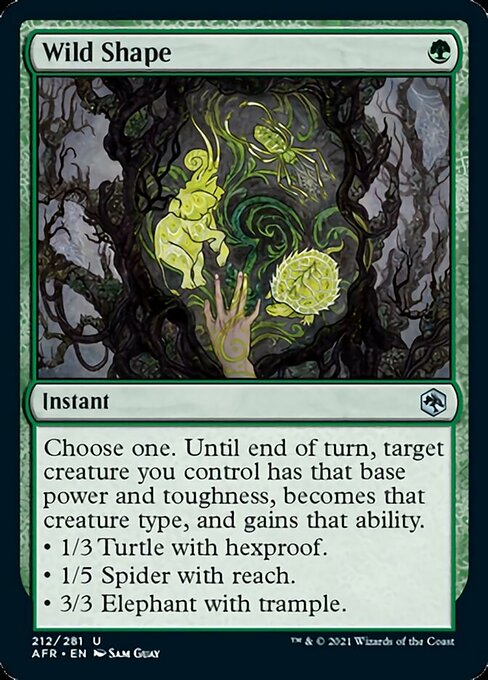 Wild Shape (Adventures in the Forgotten Realms) Light Play Foil