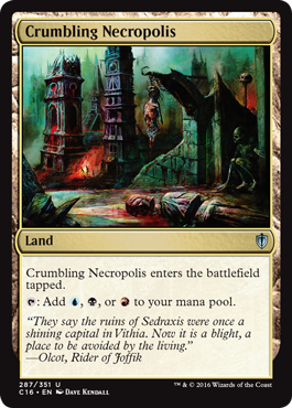 Crumbling Necropolis (Commander 2016 Edition) Light Play