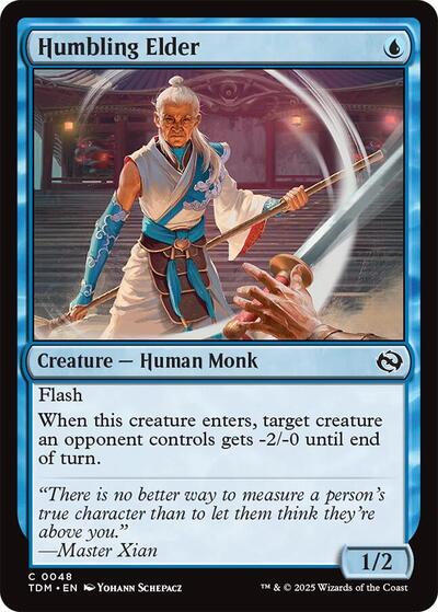 Humbling Elder (Tarkir: Dragonstorm) Light Play