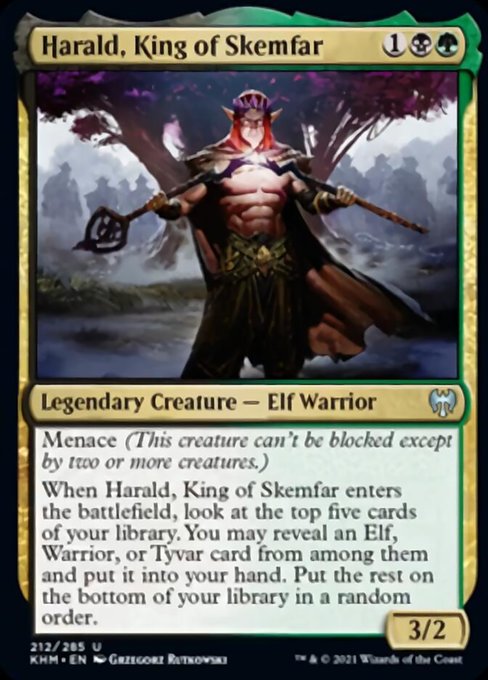 Harald, King of Skemfar (Kaldheim) Damaged / Poor