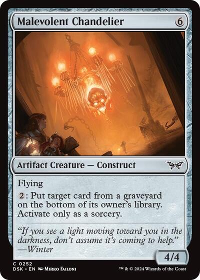 Malevolent Chandelier (Duskmourn: House of Horror) Light Play