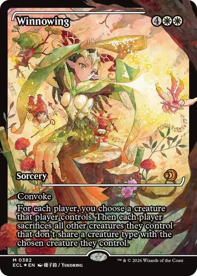 Winnowing (Showcase) (Lorwyn Eclipsed) Light Play Foil