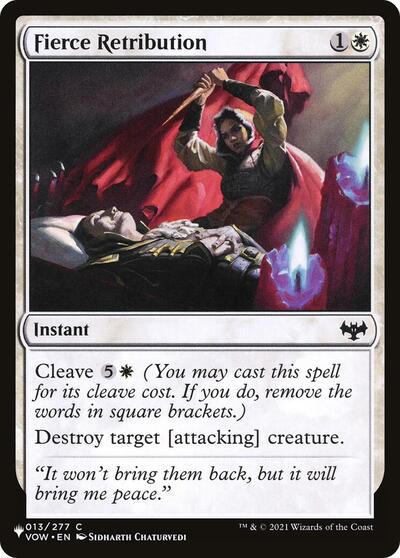 Fierce Retribution (The List) Light Play