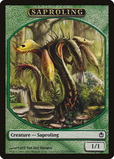 Saproling Token (Duel Decks: Ajani vs. Nicol Bolas) Light Play