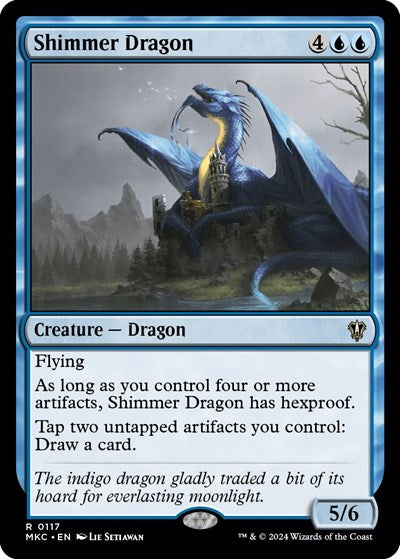 Shimmer Dragon (Commander: Murders at Karlov Manor) Light Play
