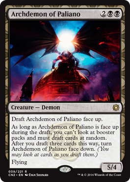 Archdemon of Paliano (Conspiracy: Take the Crown) Light Play