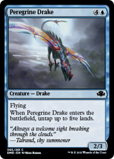 Peregrine Drake (Dominaria Remastered) Light Play