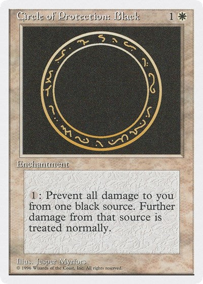 Circle of Protection: Black (Introductory Two-Player Set) Heavy Play
