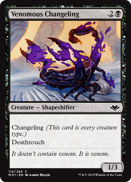 Venomous Changeling (Modern Horizons) Light Play
