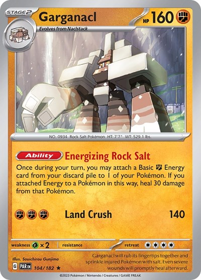 Garganacl - 104 (Scarlet and Violet: Paradox Rift) Light Play Reverse Holofoil
