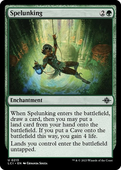 Spelunking (The Lost Caverns of Ixalan) Light Play Foil