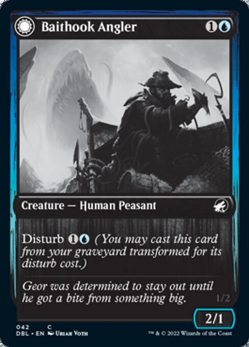 Baithook Angler / Hook-Haunt Drifter (Innistrad: Double Feature) Light Play