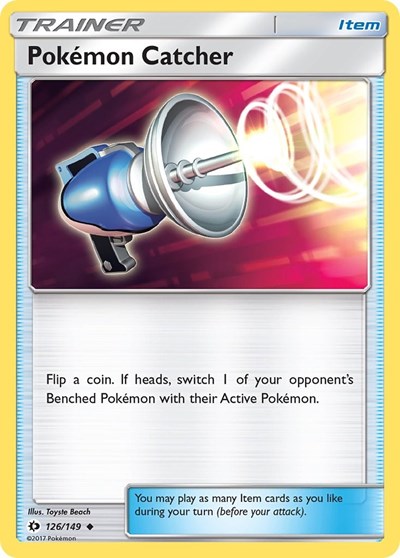 Pokemon Catcher (SM Base Set) Medium Play