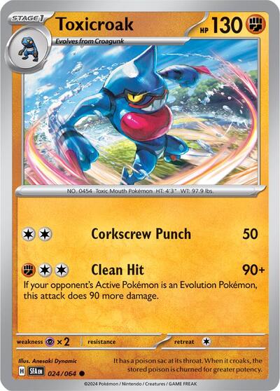 Toxicroak (SV: Shrouded Fable) Light Play