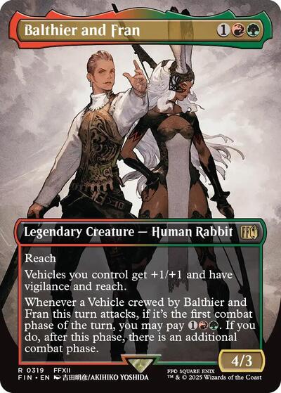 Balthier and Fran (Borderless) (0319) (Universes Beyond: FINAL FANTASY) Light Play