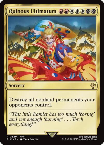 Ruinous Ultimatum (Commander: FINAL FANTASY) Light Play