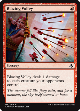 Blazing Volley (Amonkhet) Damaged / Poor