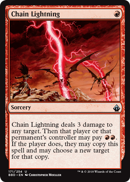 Chain Lightning (Battlebond) Damaged / Poor