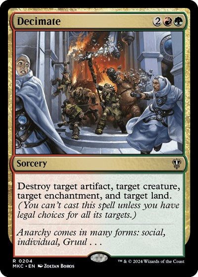 Decimate (Commander: Murders at Karlov Manor) Light Play