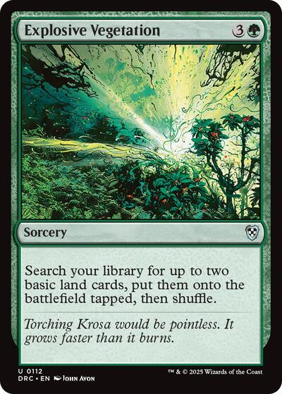 Explosive Vegetation (Commander: Aetherdrift) Light Play