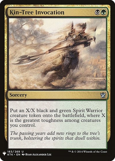 Kin-Tree Invocation (Mystery Booster) Light Play