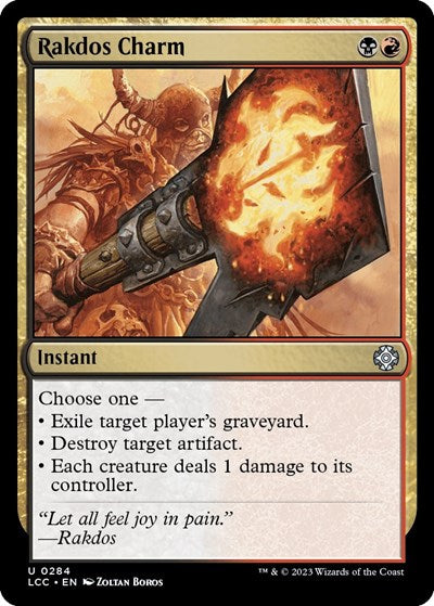 Rakdos Charm (Commander: The Lost Caverns of Ixalan) Light Play