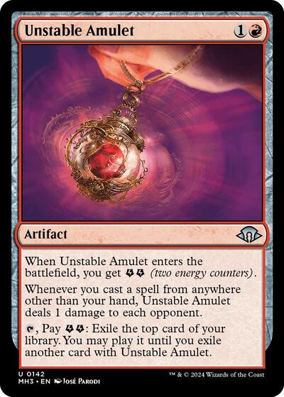 Unstable Amulet (Modern Horizons 3) Light Play Foil
