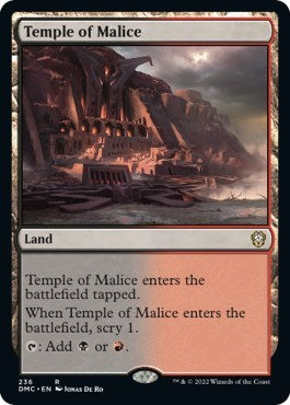 Temple of Malice (Commander: Dominaria United) Light Play