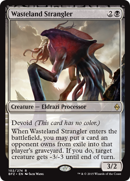 Wasteland Strangler (Battle for Zendikar) Heavy Play