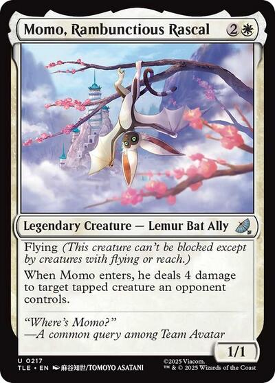 Momo, Rambunctious Rascal (Avatar: The Last Airbender: Eternal-Legal) Light Play Foil