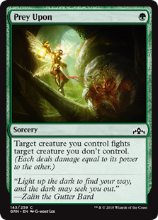 Prey Upon (Guilds of Ravnica) Light Play