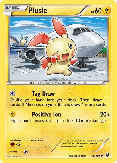 Plusle (Dark Explorers) Medium Play