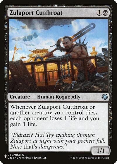 Zulaport Cutthroat (The List) Light Play