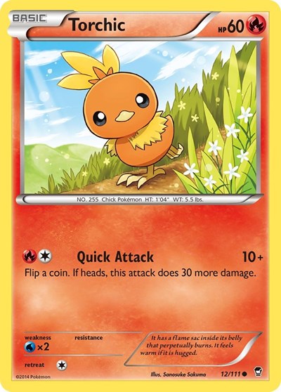 Torchic (XY - Furious Fists) Medium Play Reverse Holofoil
