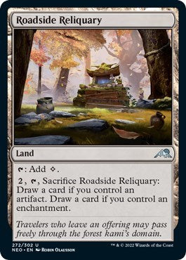 Roadside Reliquary (Kamigawa: Neon Dynasty) Light Play Foil