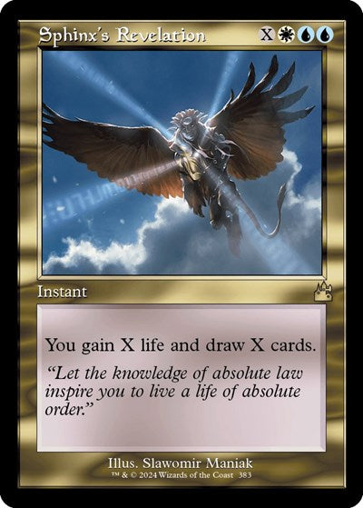 Sphinx's Revelation (Retro Frame) (Ravnica Remastered) Light Play Foil