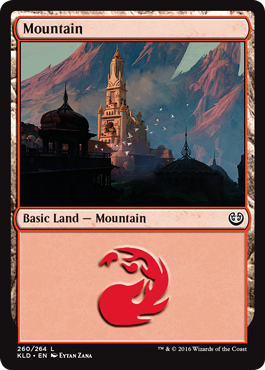 Mountain (260) (Kaladesh) Light Play